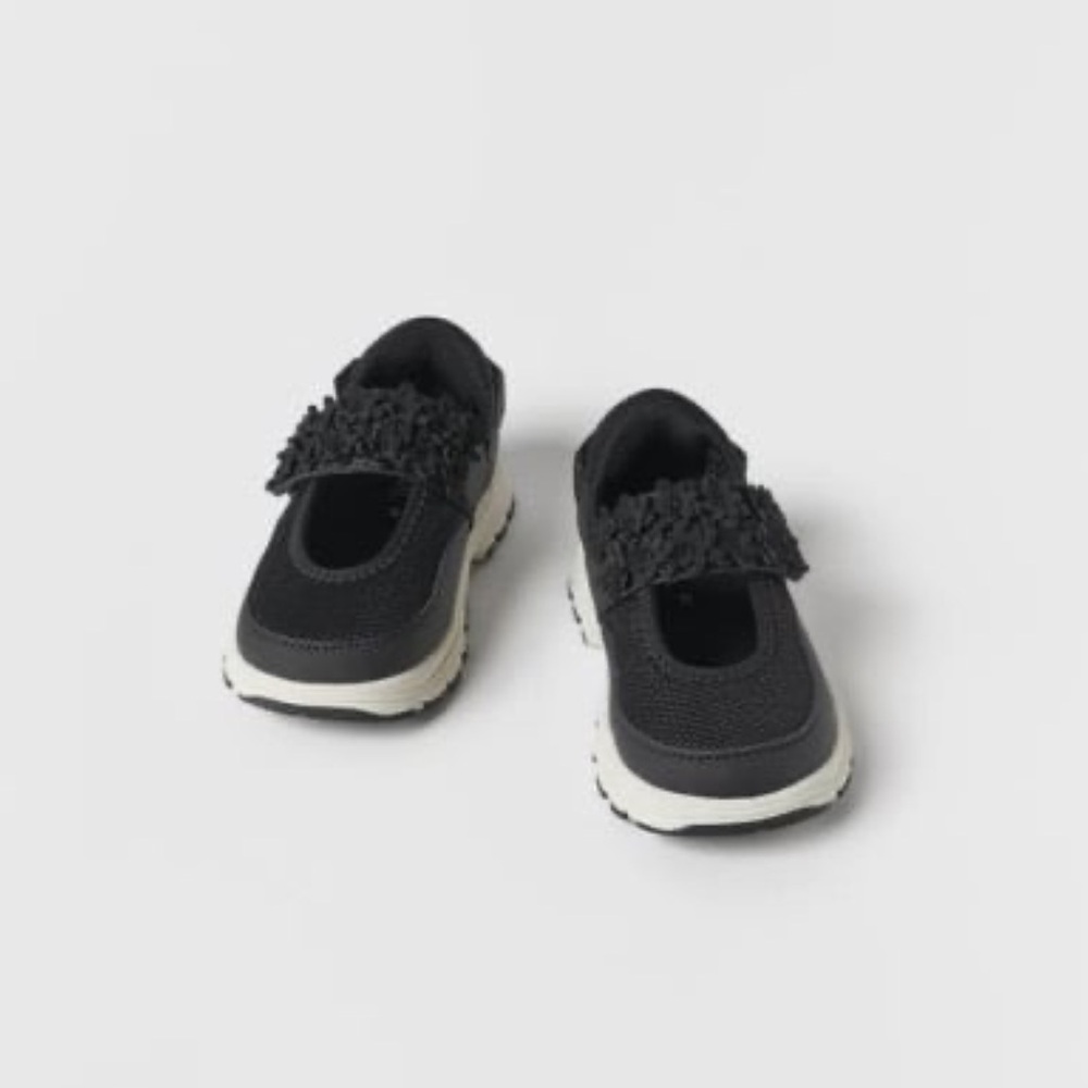 ZARA Floral Mary Jane Sneakers